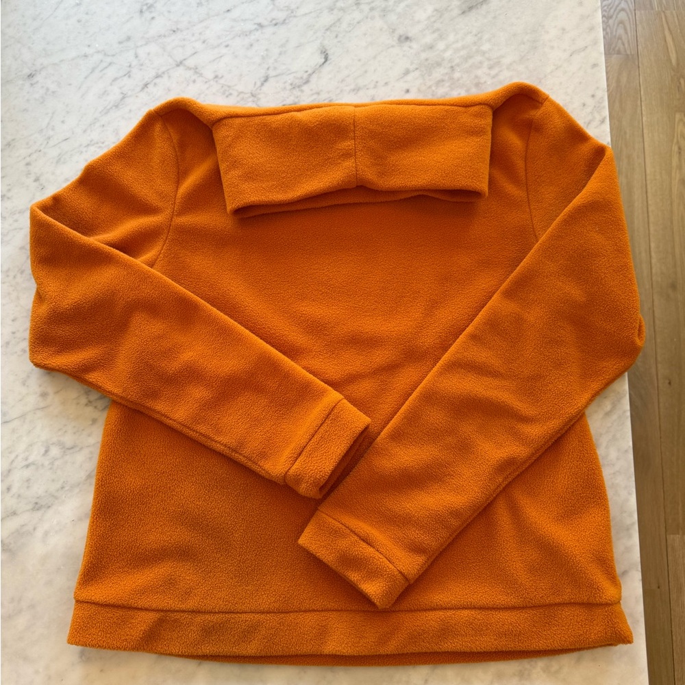 Dudley Stephens Pumpkin Fitted Long Sleeve Sweatshirt Size L
